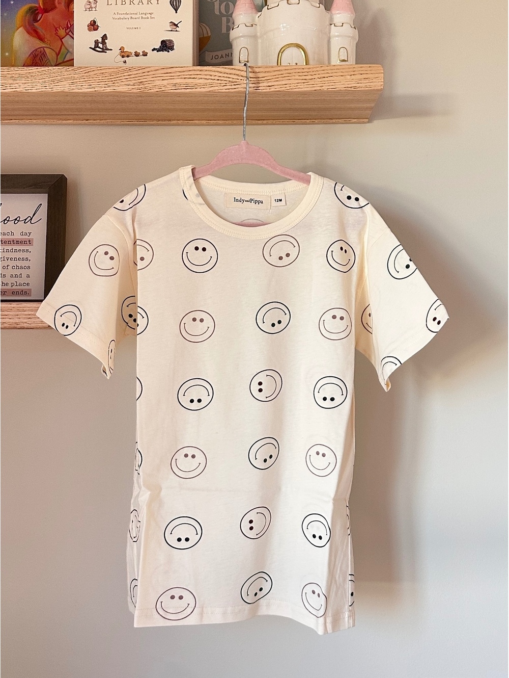 Indy & Pippa Smile T Shirt Dress Sz 12m